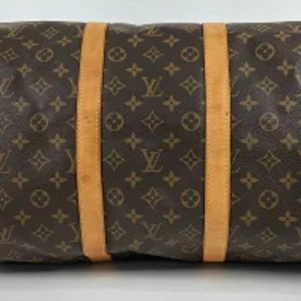 Louis Vuitton Keepall Bandoulire Travel Business Trip Boston Bag Monogram Brown - Picture 2 of 7